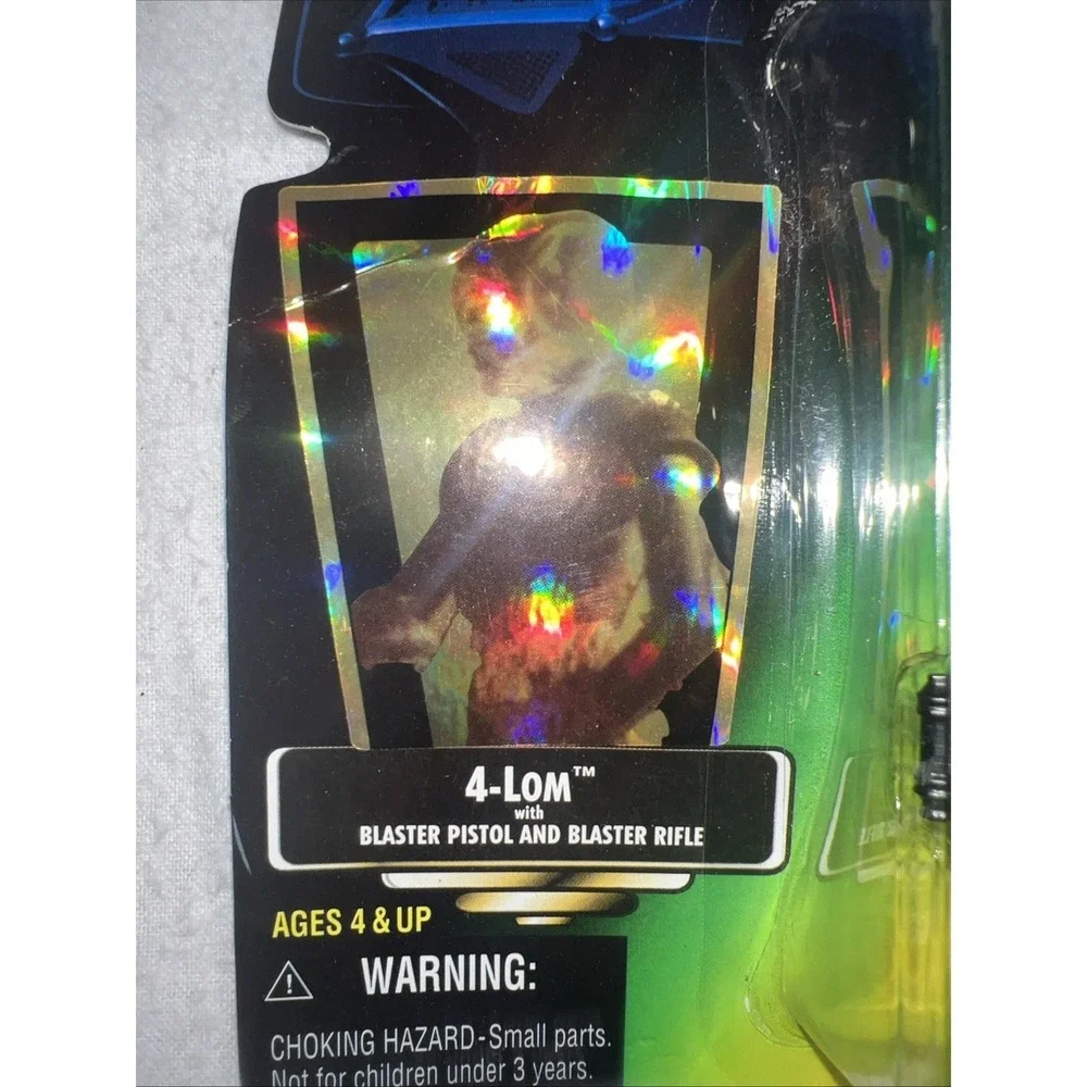 4-Lom Hasbro Star Wars 1997 Power‎ Of The Force Green Card Action Figure 4-Lom